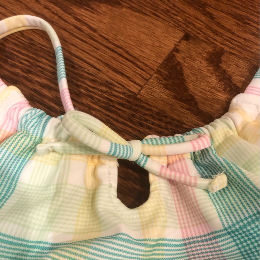 NWOT Old Navy Plaid Swimsuit 6-7 Years - Picture 4 of 9